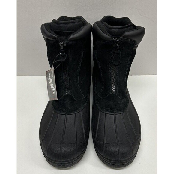 Totes Glacier-Zip men size 13M black suede man made material upper - Picture 1 of 9